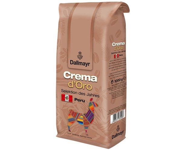 Кофе Dallmayr Crema d'Oro Selektion des Jahres Peru в зернах 1 кг - фото-3