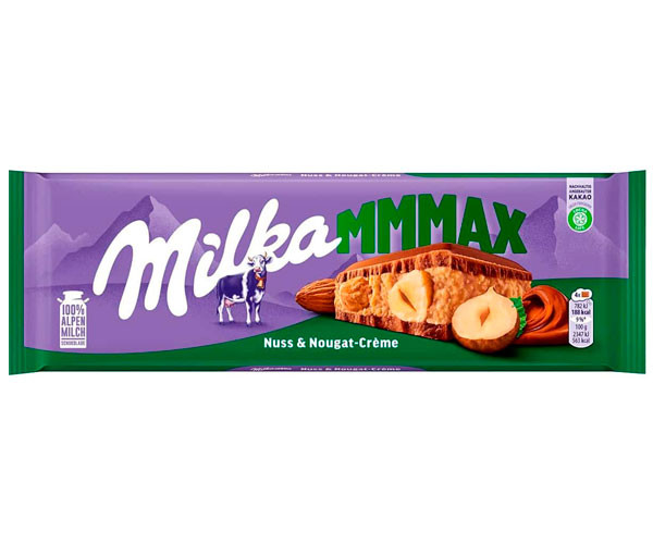 Молочный шоколад Milka Nuss Nougat Creme 300 г