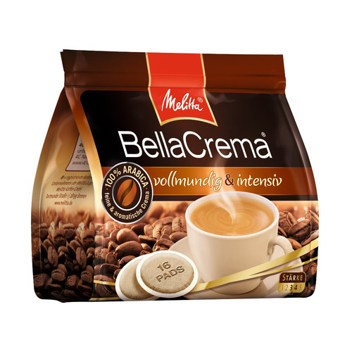 Кофе Melitta Bella Crema Vollmundig Intensiva в монодозах - 16 шт - фото-1