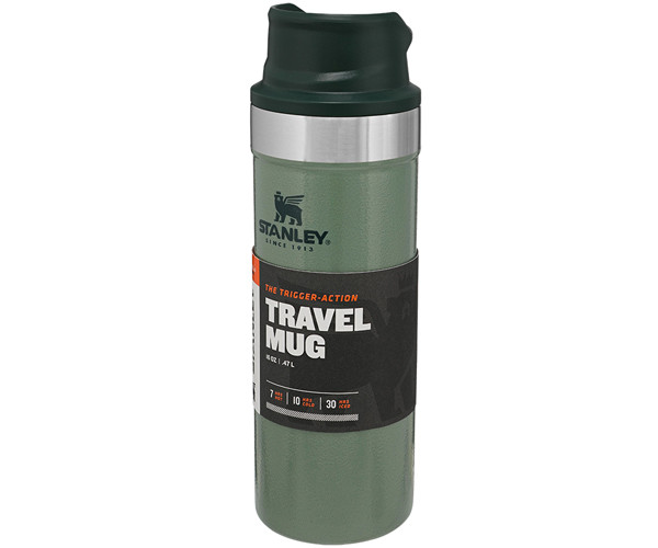 Термокружка Stanley Classic Trigger-action Hammertone Green 470 мл (10-06439-030) - фото-4