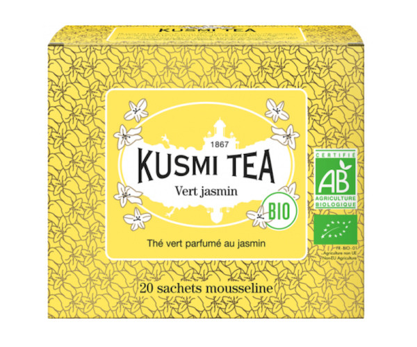 Зеленый чай органический Kusmi Tea Jasmine в пакетиках 20 шт