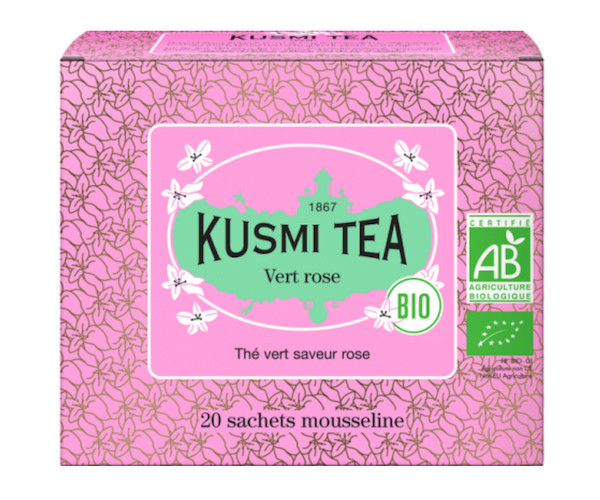 Зеленый чай органический Kusmi Tea Green Rose в пакетиках 20 шт