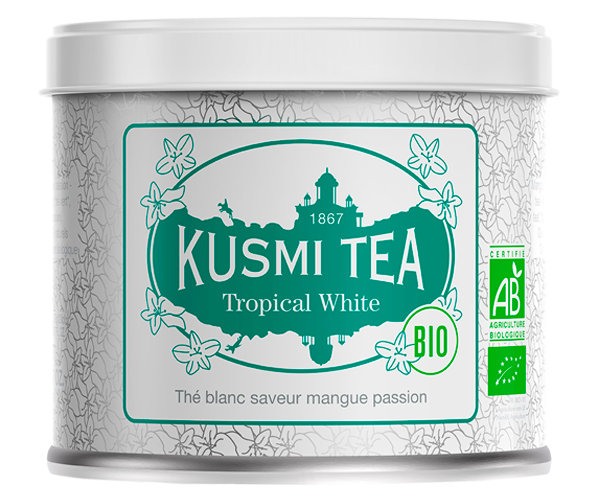 Белый чай органический Kusmi Tea AquaExotica ж/б 90 г - фото-1