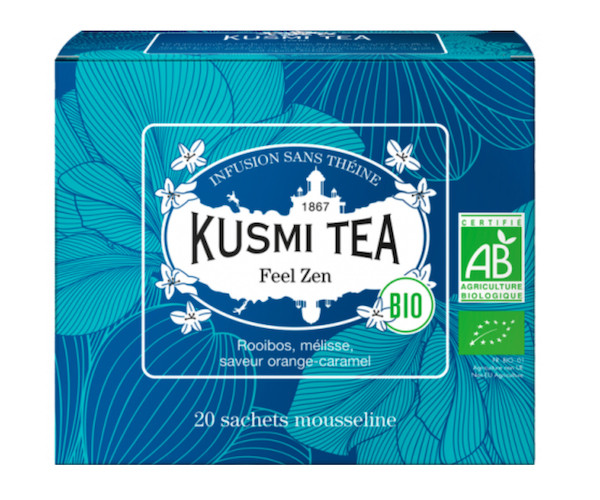 Травяной чай органический Kusmi Tea Feel Zen в пакетиках 20 шт