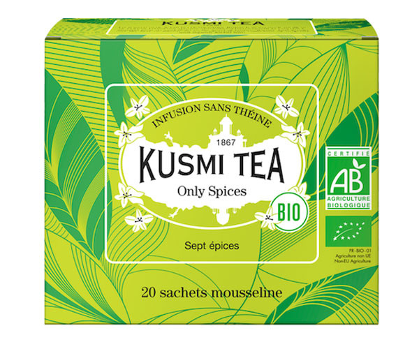 Травяной чай органический Kusmi Tea Only Spices в пакетиках 20 шт - фото-1