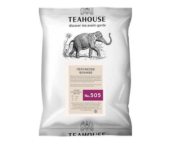 Черный чай Teahouse №505 Персиковое фламбе 250 г - фото-1