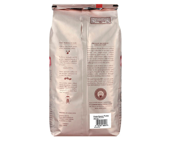 Кофе Community Coffee Brazil Santos Bourbon Private Reserve в зернах 907 г - фото-2