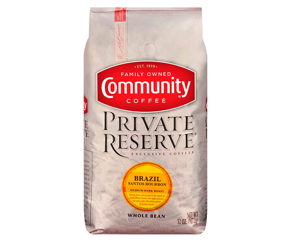 Кофе Community Coffee Brazil Santos Bourbon Private Reserve в зернах 907 г - фото-1
