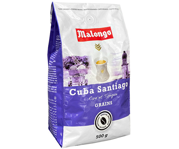 Кофе Malongo Cuba Santiago в зернах 500 г - фото-1
