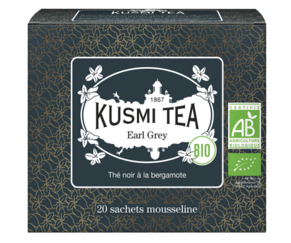 Черный чай органический Kusmi Tea Earl Grey в пакетиках 20 шт - фото-1
