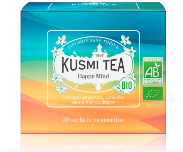 Травяной чай органический Kusmi Tea Happy Mind в пакетиках 20 шт - фото-1