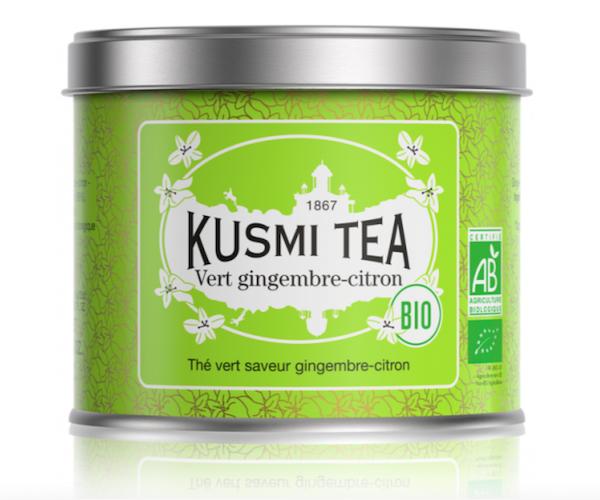 Зеленый чай органический Kusmi Tea Green Ginger Lemon ж/б 100 г - фото-1