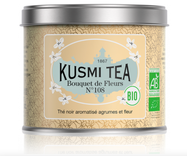 Черный чай органический Kusmi Tea Bouquet of Flowers N° 108 ж/б 100 г - фото-1
