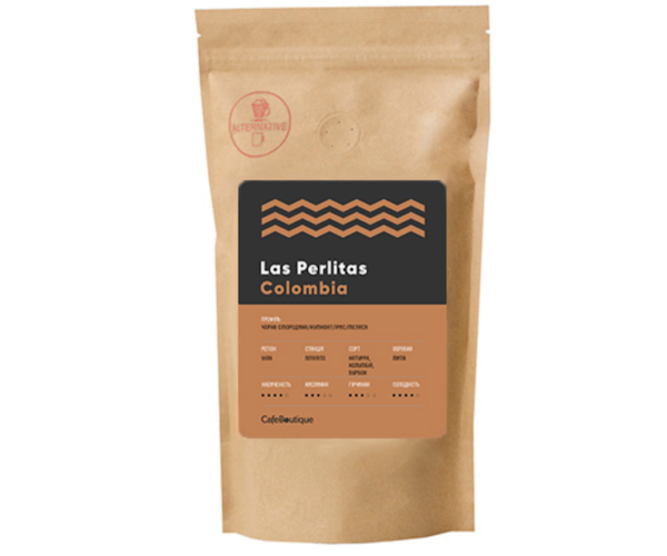 Кофе CafeBoutique Colombia Las Perlitas в зернах 500 г - фото-1