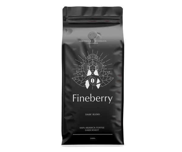 Кофе Fineberry Dark Blend в зернах 1 кг - фото-2
