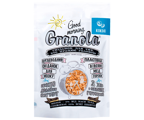 Гранола Good morning Granola с кокосом 330 г - фото-1