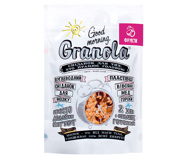 Гранола Good morning Granola с сухофруктами 330 г - фото-1