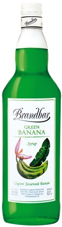 Сироп BrandBar - Зеленый банан 0,7 л - фото-1