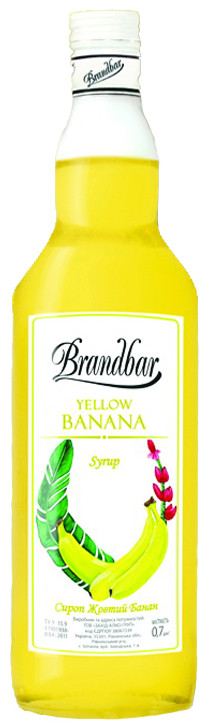 Сироп BrandBar - Желтый банан 0,7 л - фото-1