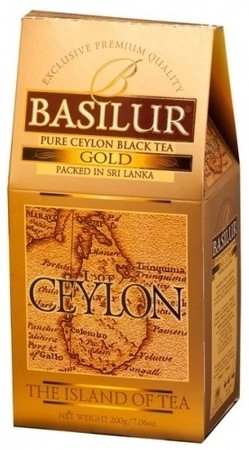 Черный чай Basilur Золотой картон 100 г - фото-1