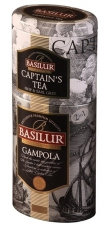 Черный чай Basilur Гампола и Капитанский чай ж/б 125 г - фото-1