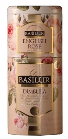 Черный чай Basilur Димбула и английская роза ж/б 125 г - фото-1