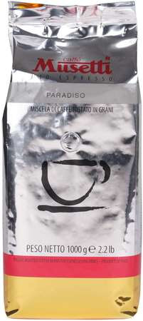 Кофе Musetti Caffe Paradiso в зернах 1000 г - фото-1
