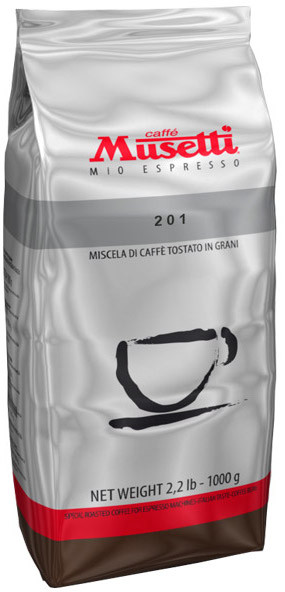 Кофе Musetti Caffe 201 в зернах 1000 г - фото-1