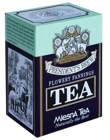 Черный чай Млесна Президент Брю картон 100 г - фото-1