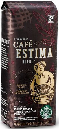 Кофе Starbucks Dark Estima Blend в зернах 453 г - фото-1