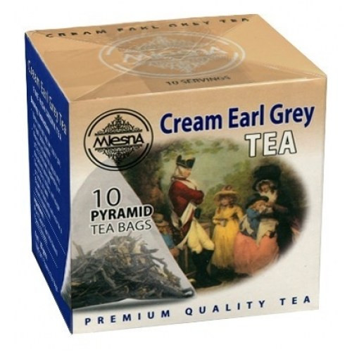 Черный чай Эрл Грей со сливками в пакетиках Млесна картон 20 г - фото-1