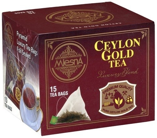 Черный чай Цейлон Голд в пакетиках Млесна картон 30 г - фото-1
