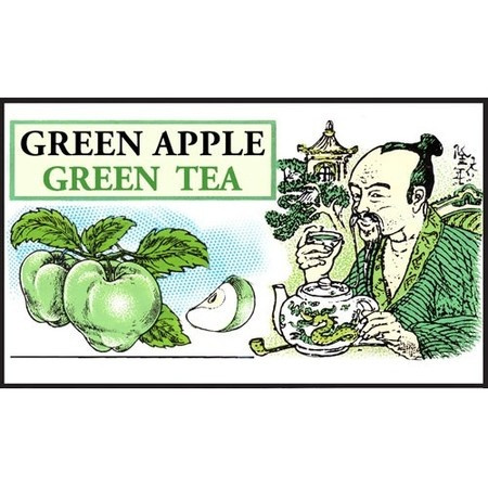 Зеленый чай Млесна Зеленое яблоко пак. из фольги 100 г - фото-1