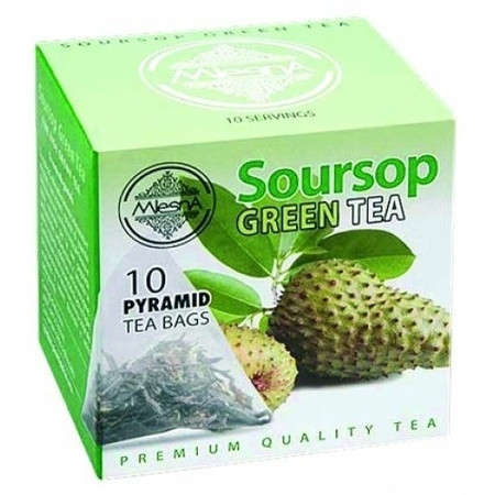 Зеленый чай Саусеп в пакетиках Млесна картон 20г - фото-1