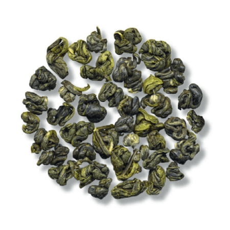 Зеленый чай Зеленые завитки Бриллиантовый Дракон пак. из фольги 100 г - фото-1