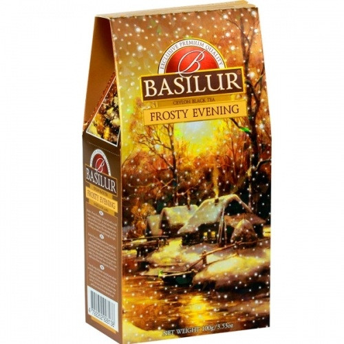 Черный чай Basilur Морозный вечер картон 100 г - фото-1