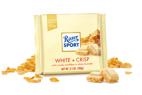Белый шоколад Ritter Sport Хрустящий 100 г - фото-1