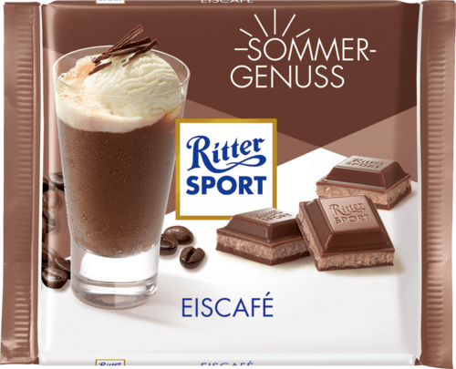 Молочный шоколад Ritter Sport Летнее наслаждение EISCAFE 100 г - фото-1
