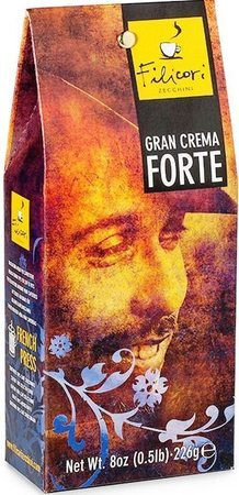 Кофе Filicori Zeсchini Gran Crema Forte FRENCH PRESS молотый 250 г - фото-1