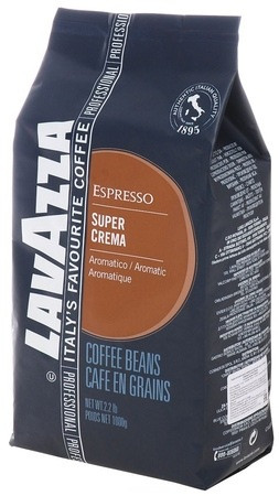 Кофе Lavazza Super Crema в зернах 1 кг - фото-2