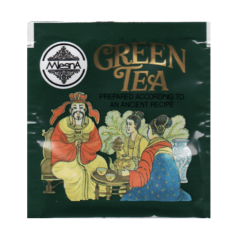 Зеленый чай древний китайский рецепт в пакетиках Млесна картон 100 г - фото-1