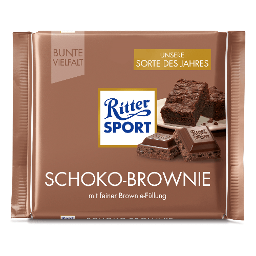 Шоколад молочный Ritter Sport Choco Brownie 100 г - фото-1