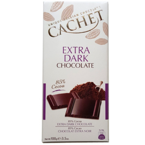 Экстра черный шоколад Cachet 85% 100 г - фото-1