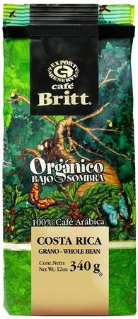 Кофе Cafe Britt Costa Rican Organic в зернах 340 г - фото-1