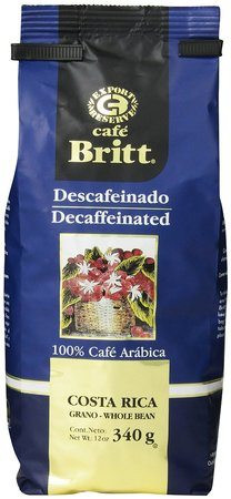 Кофе без кофеина Cafe Britt Costa Rican в зернах 340 г - фото-1