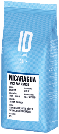 Кофе J.J Darboven ID Blue Nicaragua в зернах 250 г - фото-1