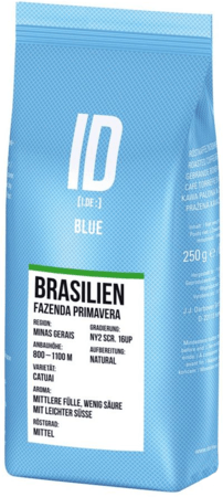 Кофе J.J Darboven ID Blue Brasilien в зернах 250 г - фото-1