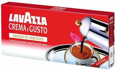Кофе Lavazza Crema e gusto Ricco молотый 4*250 г - фото-1