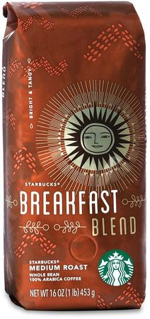 Кофе Starbucks Breakfast Blend в зернах 453 г - фото-1