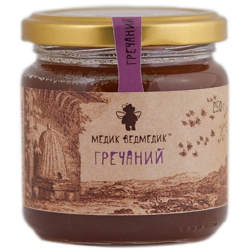 Мёд Медик ведмедик Гречишный 1100 г - фото-1
